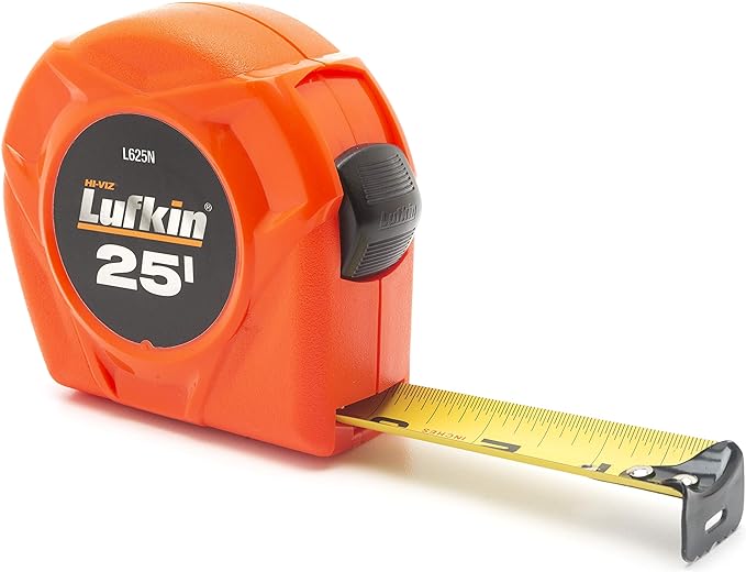 Crescent Lufkin 25' x 1" Hi-Viz Orange Tape Measure