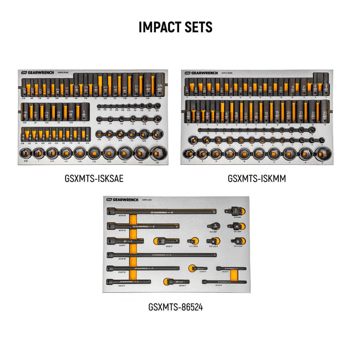 GEARWRENCH MEGAMOD 1268-Piece Mechanics Tool Set in Premium Modular Foam Trays with Tool Storage