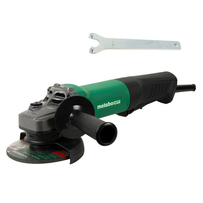 Metabo HPT 4.5 In. 10.5 Amp Paddle Switch Disc Grinder with Lock-On