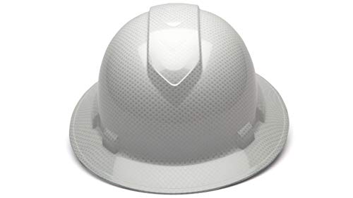 Pyramex Ridgeline Full Brim Hard Hat with 4-Point Ratchet Suspension