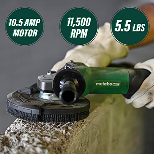 Metabo HPT 4.5 In. 10.5 Amp Paddle Switch Disc Grinder with Lock-On