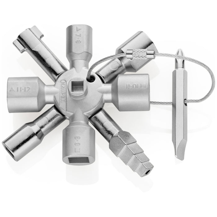 KNIPEX 3-1/2" TwinKey Universal Control Cabinet Key