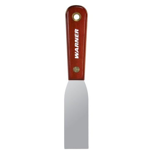 Warner 1-1/2" Flex Putty Knife, Carbon Steel, Rosewood Handle, Multicolor
