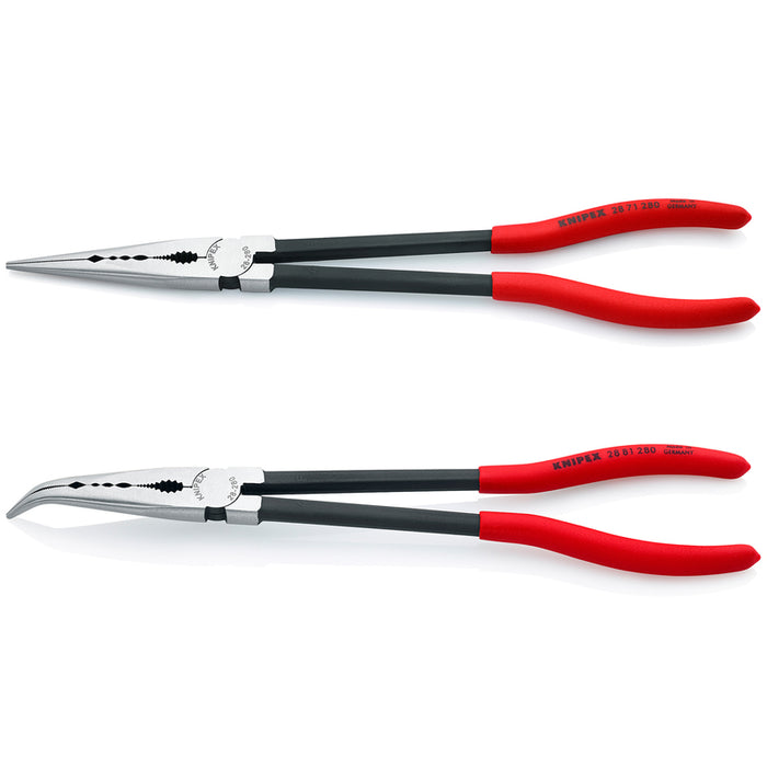KNIPEX 2-Piece XL Long Needle Nose Pliers Set with Keeper Pouch