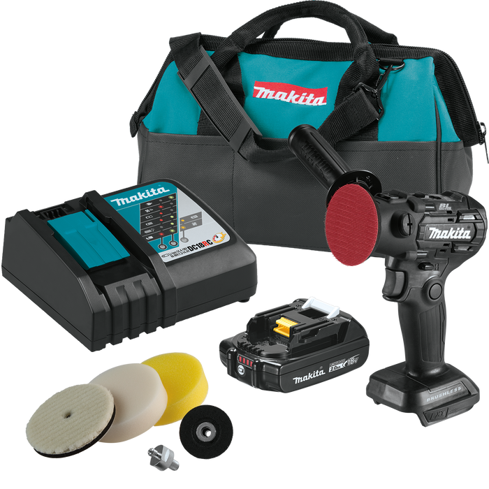 Makita XVP01R1B Lithium‑Ion Sub-Compact Brushless Cordless 3" Polisher / 2" Sander