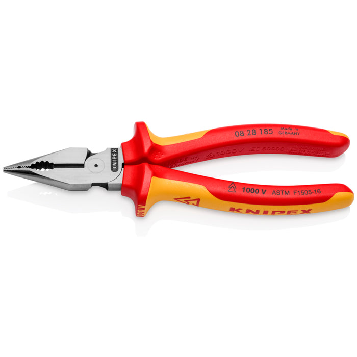 KNIPEX 7-1/4" Needle-Nose Combination Pliers-1000V Insulated