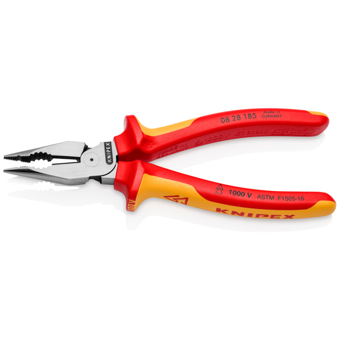 KNIPEX 7-1/4" Needle-Nose Combination Pliers-1000V Insulated