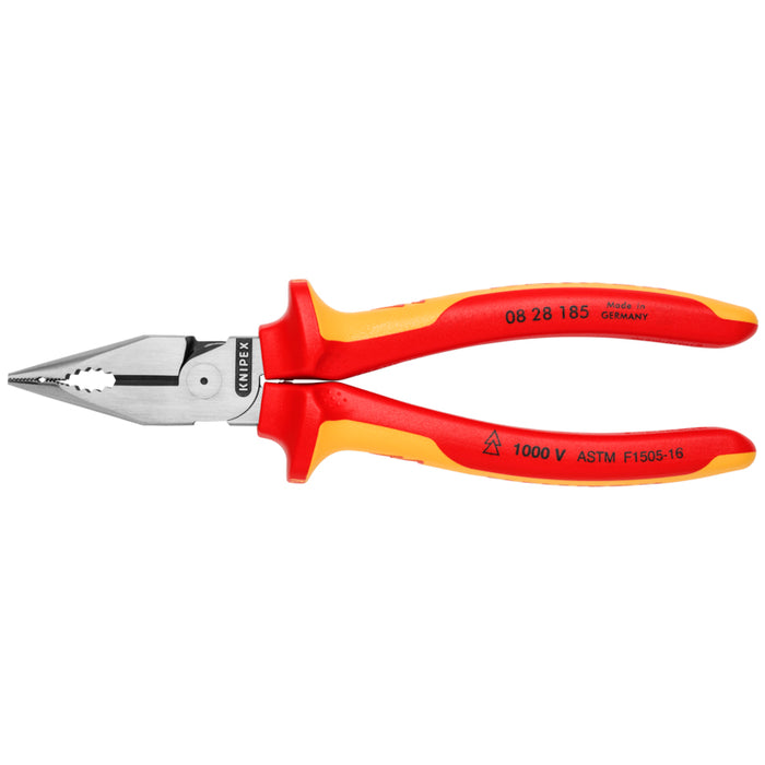 KNIPEX 7-1/4" Needle-Nose Combination Pliers-1000V Insulated