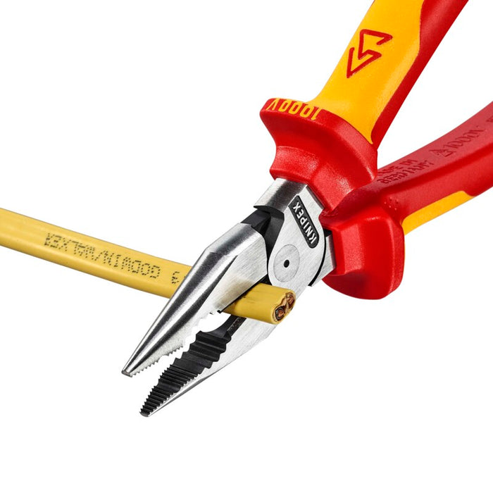 KNIPEX 7-1/4" Needle-Nose Combination Pliers-1000V Insulated