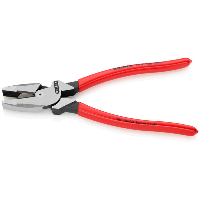 KNIPEX 9-1/2" High Leverage Lineman's Pliers New England Head