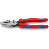 KNIPEX 9-1/2" High Leverage Lineman's Pliers New England with Fish Tape Puller & Crimper