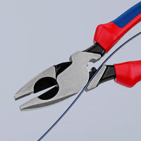 KNIPEX 9-1/2" High Leverage Lineman's Pliers New England with Fish Tape Puller & Crimper