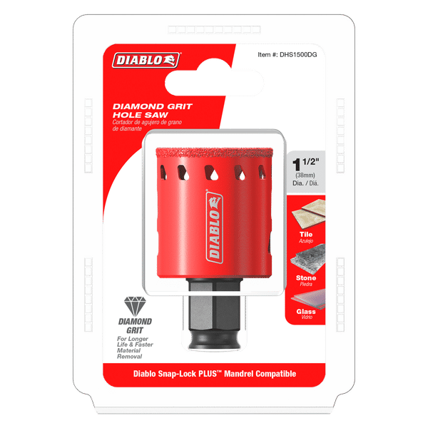 Diablo DHS1500DG 1-1/2" Diamond Grit Hole Saws