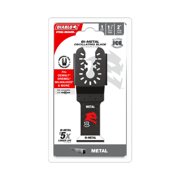 Diablo DOU125BF 1-1/4" Steel Demon Universal Fit Bi-Metal Oscillating Blade for Metal