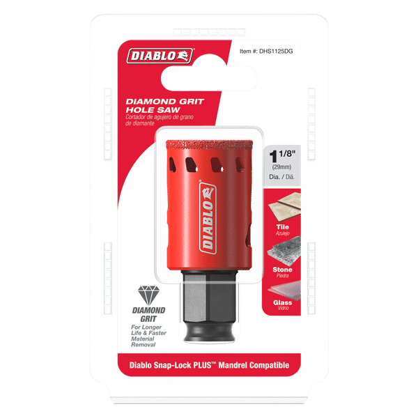 Diablo DHS1125DG 1-1/8" Diamond Grit Hole Saw