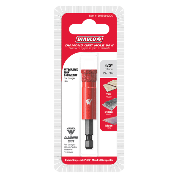 Diablo DHS0500DG 1/2" Diamond Grit Hole Saw