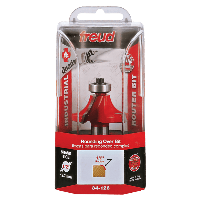 Freud 34-126 1/2" Quadra-Cut Radius Rounding Over Bit