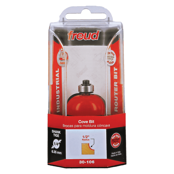 Freud 30-106 1/2" Radius Cove Bit with 1/4" Shank