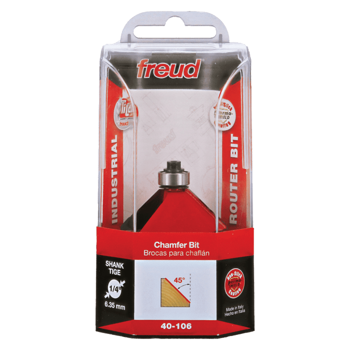 Freud 40-106 1-3/4 " Diameter Chamfer Bit with 1/4" Shank