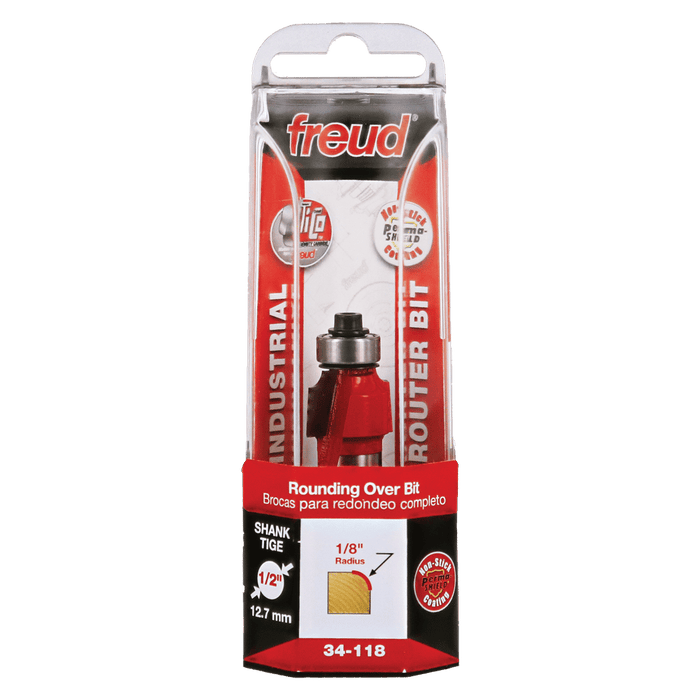 Freud 34-118 1/8" Radius Rounding Over Bit with 1/2" Shank