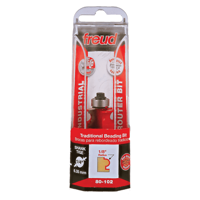 Freud 80-102 1/8" Radius Traditional Beading Bit with 1/4" Shank