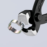 KNIPEX 8-3/4" Ear Clamp Pliers with Front and Side Jaws