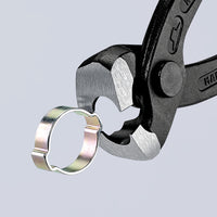 KNIPEX 8-3/4" Ear Clamp Pliers with Front and Side Jaws