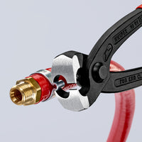 KNIPEX 8-3/4" Ear Clamp Pliers with Front and Side Jaws