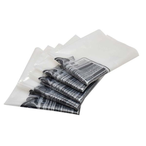Big Horn 11778 Disposable Clear Plastic Dust Bags For Older Small 14-Inch Units (Pack of 5)