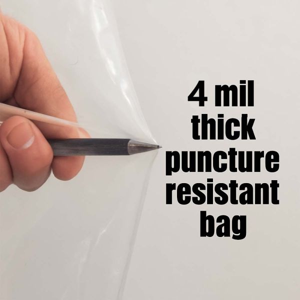 Big Horn 11778 Disposable Clear Plastic Dust Bags For Older Small 14-Inch Units (Pack of 5)