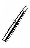 Weller Soldering Iron Tip 1/4" 700F for W100PG - CT6E7