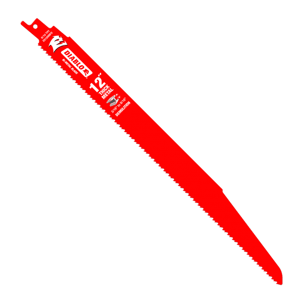 Diablo DS1208BFD5 12" Bi-Metal Recip Blade for Thick Metal, 8/10 TPI (Pack of 5)