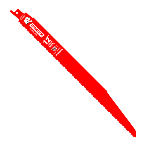 Diablo DS1208BFD15 12" Bi-Metal Recip Blade for Thick Metal, 8/10 TPI (Pack of 15)