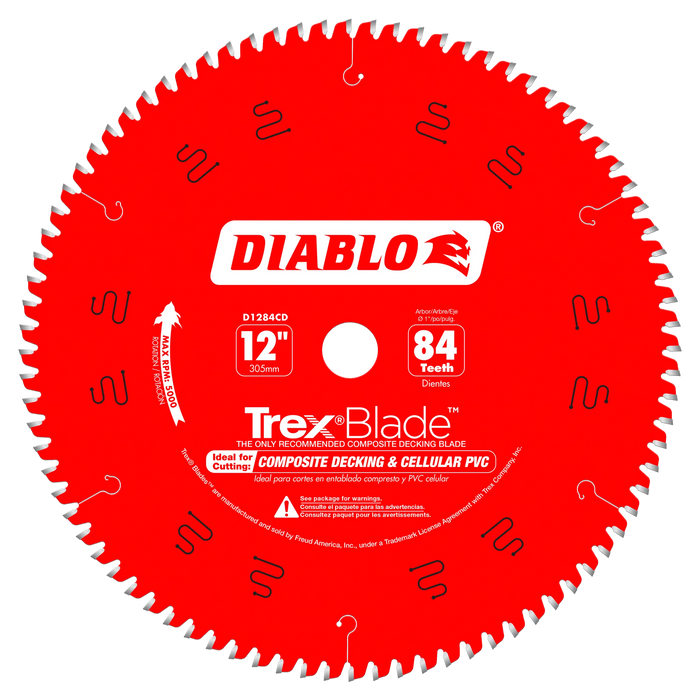 Diablo 12" x 84-Teeth TrexBlade Saw Blade for Composites and Plastic