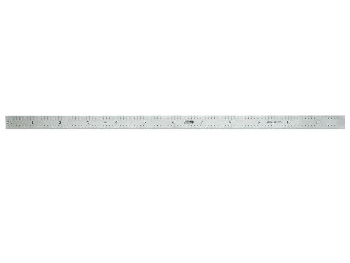 Contracktor Ruler General Tools Precision 12 Inch Flexible Steel Ruler — Contractor Tool ...