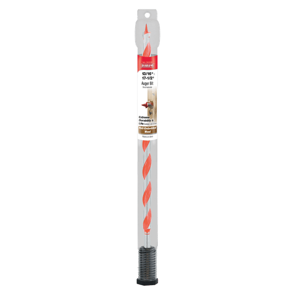 Diablo DAG3080 13/16" x 17-1/2" Auger Bit for Wood & Nail-Embedded Wood