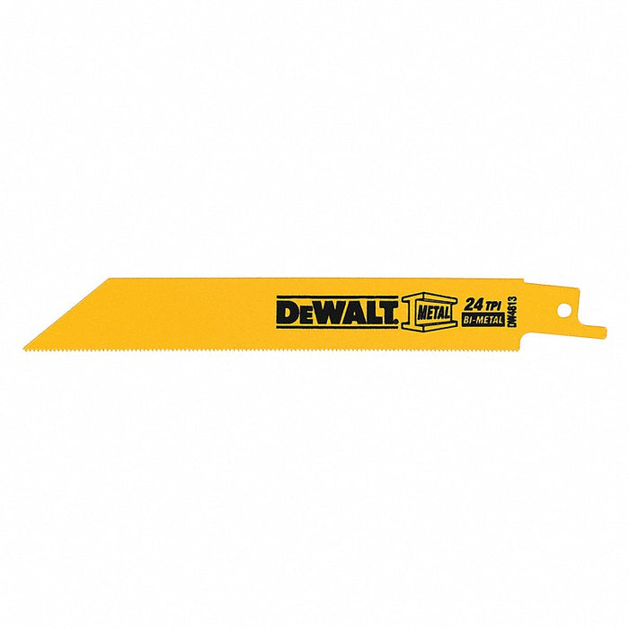 DEWALT DW4813B 6" 24TPI Metal-Cutting Bi-Metal Reciprocating Saw Blades (Pack of 100)