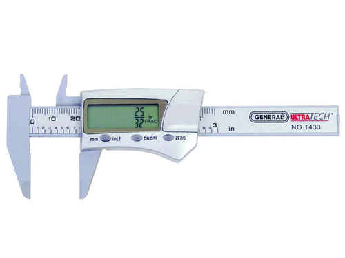 General Tools 3 In. Carbon Fiber Digital Caliper