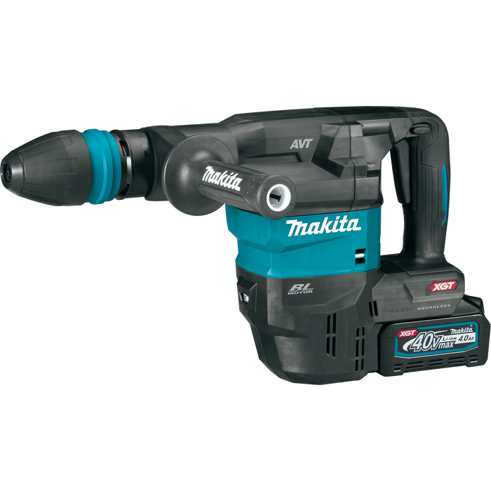 Makita GMH01M1 40V Max XGT Brushless Cordless 15 lb. SDS‑MAX AVT Demolition Hammer Kit, AWS Capable (4.0Ah)