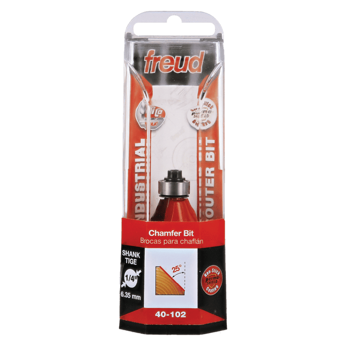 Freud 40-102 15/16" Diameter Chamfer Bit with 1/4" Shank