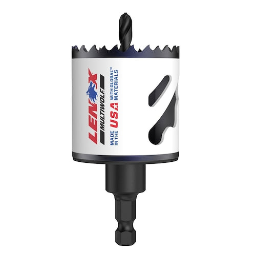 Lenox 1772779 Bi-Metal Hole Saw, 2" Saw Diameter, 4/5 TPI, 1 7/8 in Max. Cutting Dp