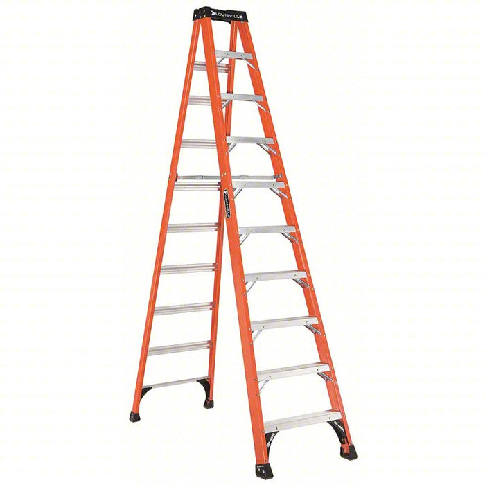 Louisville Ladder 10-Foot Fiberglass Step Ladder, 375-Pound Load Capacity, Type IAA, FS1410HD