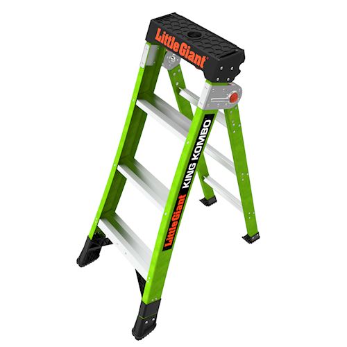 Little Giant Ladders King Kombo 4 ft. A Frame, 7 Ft. Extension, 375lbs weight rating