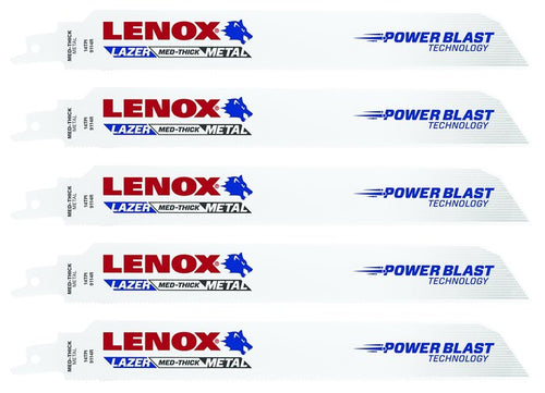 Lenox 201789114R Bi-Metal Reciprocating Saw Blades, 9 in, 14 TPI (Pack of 5)