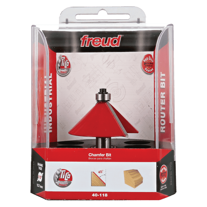 Freud 40-118 Freud 2-1/2" Diameter Chamfer Bit with 1/2" Shank