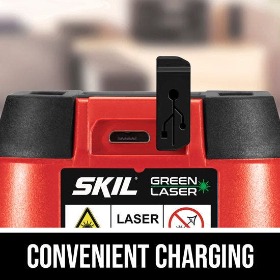SKIL Self-Leveling Green Cross Line Laser Level with Clamp