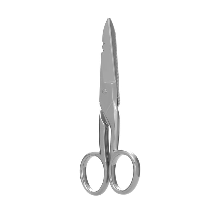Klein Tools 2100-7 Electrician's Scissors, Nickel Plated