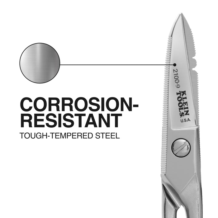 Klein Tools 2100-9 Cable Splicer Snip Stainless Steel