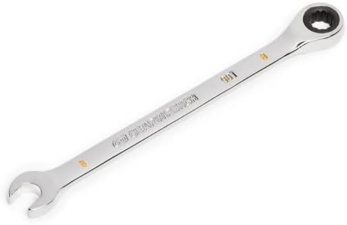 GEARWRENCH 8mm 4 Degree Swing Arch 12 Point Ratcheting Combination Wrench - 86908