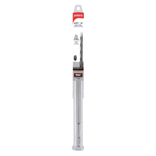 Diablo SDS-Plus Rebar Cutter for Cutting Rebar and Steel in Concrete - 5/8" Diameter, 12" Length, 5" Working Length - DMAPLRC1040